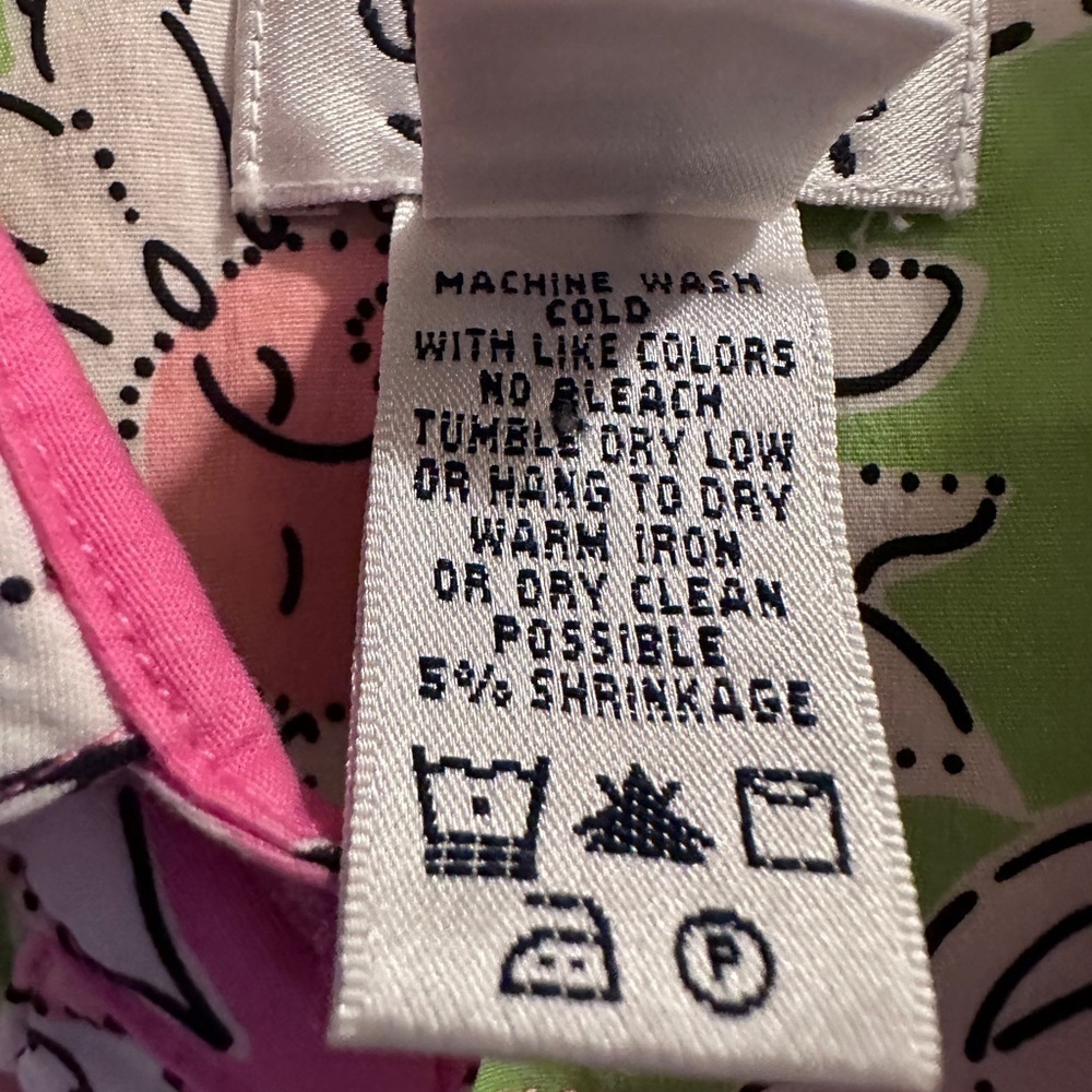 Lilly Pulitzer White Label Collared Print Dress Size 2 - Picture 5 of 6